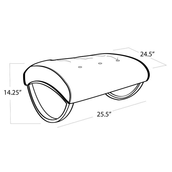 Simon Foot Stool Line Drawing